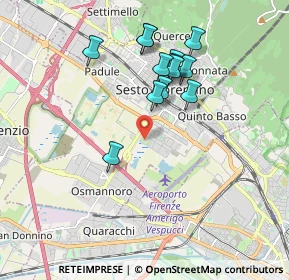 Mappa Via G. Bernardini, 50019 Sesto Fiorentino FI, Italia (1.73923)