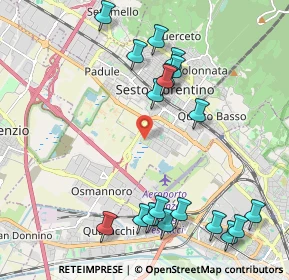 Mappa Via G. Bernardini, 50019 Sesto Fiorentino FI, Italia (2.45684)