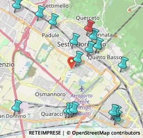 Mappa Via G. Bernardini, 50019 Sesto Fiorentino FI, Italia (2.61647)