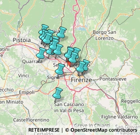 Mappa Via G. Bernardini, 50019 Sesto Fiorentino FI, Italia (10.444)