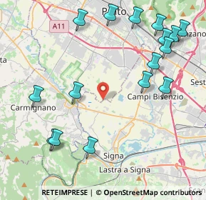 Mappa Via Colonica, 50013 Campi Bisenzio FI, Italia (5.28438)