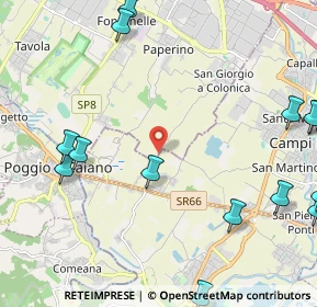 Mappa Via Colonica, 50013 Campi Bisenzio FI, Italia (3.43111)