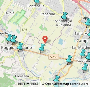 Mappa Via Colonica, 50013 Campi Bisenzio FI, Italia (3.29684)