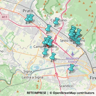 Mappa Via Bruno Buozzi, 50013 Campi Bisenzio , Italia (3.7515)