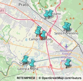 Mappa Piazza Aldo Moro, 50013 Campi Bisenzio FI, Italia (4.41692)