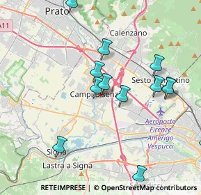 Mappa Piazza Aldo Moro, 50013 Campi Bisenzio FI, Italia (4.25923)