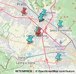 Mappa Piazza Aldo Moro, 50013 Campi Bisenzio FI, Italia (3.27364)