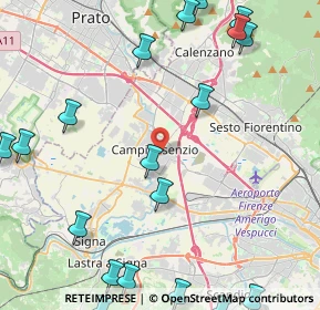 Mappa Piazza Aldo Moro, 50013 Campi Bisenzio FI, Italia (6.4705)