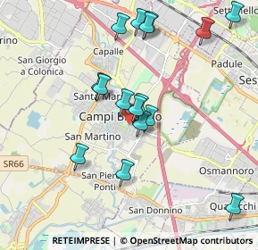 Mappa Piazza Aldo Moro, 50013 Campi Bisenzio FI, Italia (1.92188)