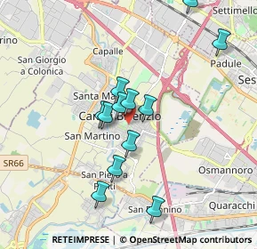 Mappa Piazza Aldo Moro, 50013 Campi Bisenzio FI, Italia (1.655)