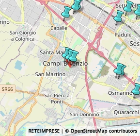 Mappa Piazza Aldo Moro, 50013 Campi Bisenzio FI, Italia (2.6425)