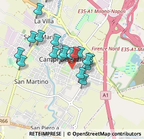 Mappa Piazza Aldo Moro, 50013 Campi Bisenzio FI, Italia (0.76105)