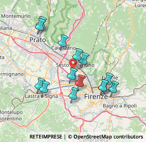 Mappa Via Nello Carrara, 50019 Sesto Fiorentino FI, Italia (6.95571)