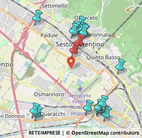Mappa Via Nello Carrara, 50019 Sesto Fiorentino FI, Italia (2.39)