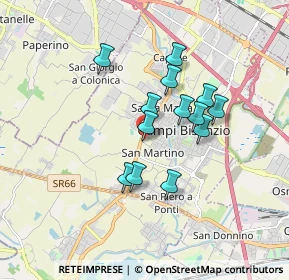 Mappa Via Volta Prata, 50013 Campi Bisenzio FI, Italia (1.40615)