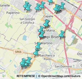 Mappa Via Volta Prata, 50013 Campi Bisenzio FI, Italia (2.3905)