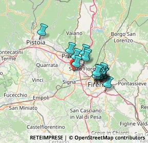 Mappa Via Volta Prata, 50013 Campi Bisenzio FI, Italia (9.79053)