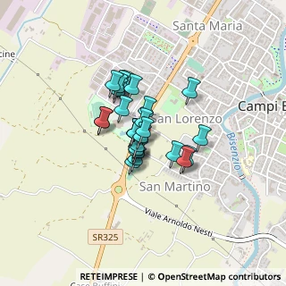 Mappa Via Volta Prata, 50013 Campi Bisenzio FI, Italia (0.25)