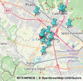 Mappa Via Volta Prata, 50013 Campi Bisenzio FI, Italia (2.9725)