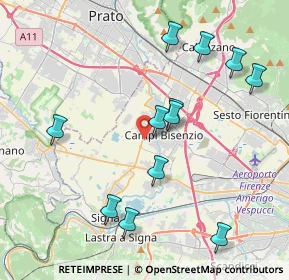 Mappa Via Volta Prata, 50013 Campi Bisenzio FI, Italia (4.28917)