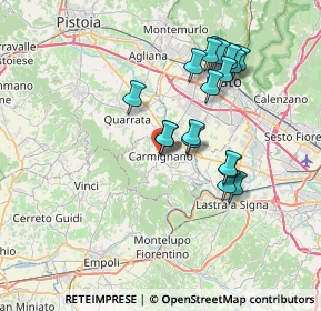 Mappa Piazza Vittorio Emanuele, 59015 Carmignano PO, Italia (6.78667)