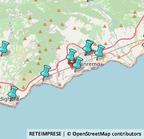 Mappa Via Solaro, 18038 Sanremo IM, Italia (4.72182)