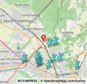 Mappa Via Sestese, 50019 Firenze FI, Italia (2.22667)