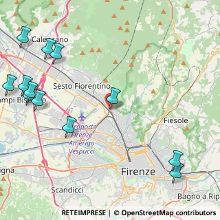 Mappa Via Sestese, 50019 Firenze FI, Italia (6.26583)