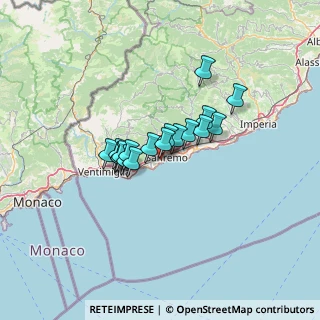 Mappa Via Privata Serenella, 18038 Sanremo IM, Italia (8.88778)