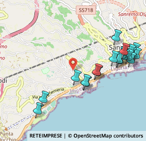 Mappa Via Privata Serenella, 18038 Sanremo IM, Italia (1.203)