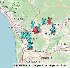 Mappa Frazione Guamo, 55012 Capannori LU, Italia (10.98)