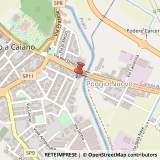 Mappa Via Oreste Cioppi, 11, 59016 Poggio a Caiano, Prato (Toscana)