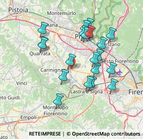 Mappa 50058 Ponte all'Asse FI, Italia (7.0145)