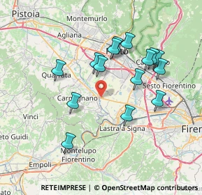 Mappa 50058 Ponte all'Asse FI, Italia (7.08067)