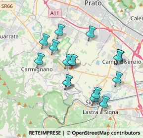 Mappa Via Sant'Angelo, 50013 Campi Bisenzio FI, Italia (3.592)