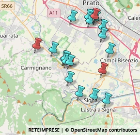 Mappa Via Sant'Angelo, 50013 Campi Bisenzio FI, Italia (3.7855)