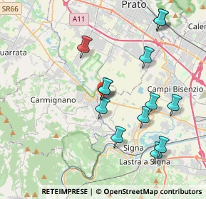 Mappa Via Sant'Angelo, 50013 Campi Bisenzio FI, Italia (4.01538)