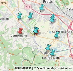 Mappa Via Sant'Angelo, 50013 Campi Bisenzio FI, Italia (3.73909)