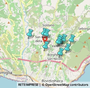 Mappa Via Provinciale, 18019 San Biagio della Cima IM, Italia (1.29273)