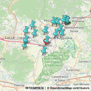 Mappa Via Cavour, 55011 Altopascio LU, Italia (7.59778)