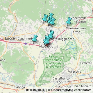 Mappa Via Cavour, 55011 Altopascio LU, Italia (5.54846)