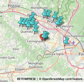 Mappa Via A. Toscanini, 59016 Poggio a Caiano PO, Italia (6.57278)