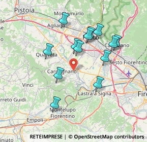 Mappa Via A. Toscanini, 59016 Poggio a Caiano PO, Italia (7.01615)
