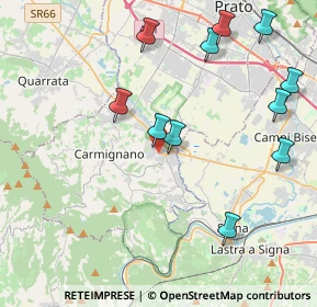 Mappa Via A. Toscanini, 59016 Poggio a Caiano PO, Italia (4.73364)