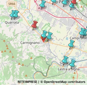 Mappa Via A. Toscanini, 59016 Poggio a Caiano PO, Italia (6.392)