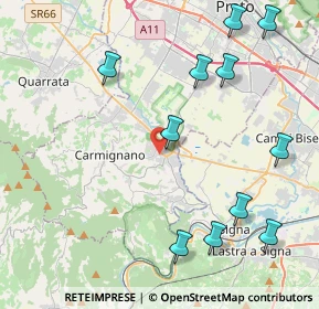 Mappa Via A. Toscanini, 59016 Poggio a Caiano PO, Italia (5.17636)