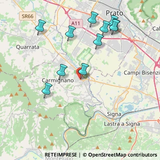 Mappa Via A. Toscanini, 59016 Poggio a Caiano PO, Italia (4.68455)