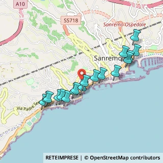 Mappa Via Roccasterone, 18038 Sanremo IM, Italia (0.92833)