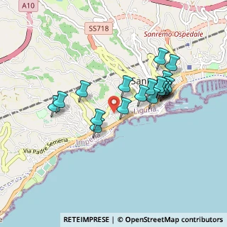 Mappa Via Roccasterone, 18038 Sanremo IM, Italia (0.8225)