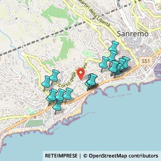 Mappa Via Roccasterone, 18038 Sanremo IM, Italia (0.4185)